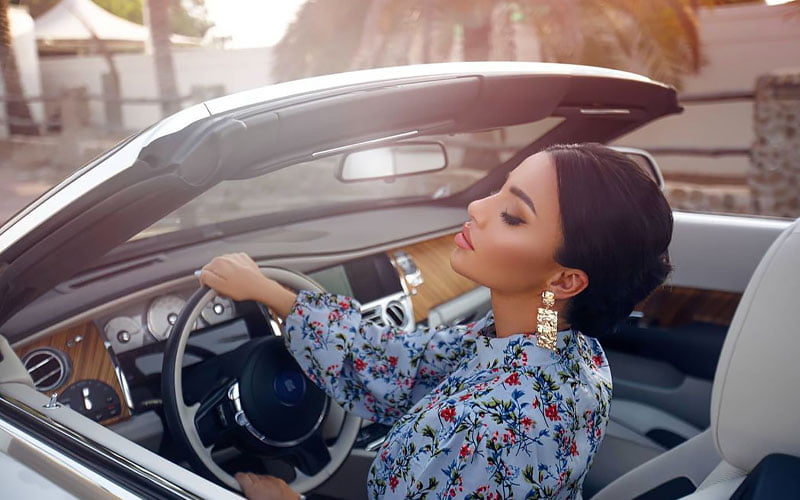sugar baby in car