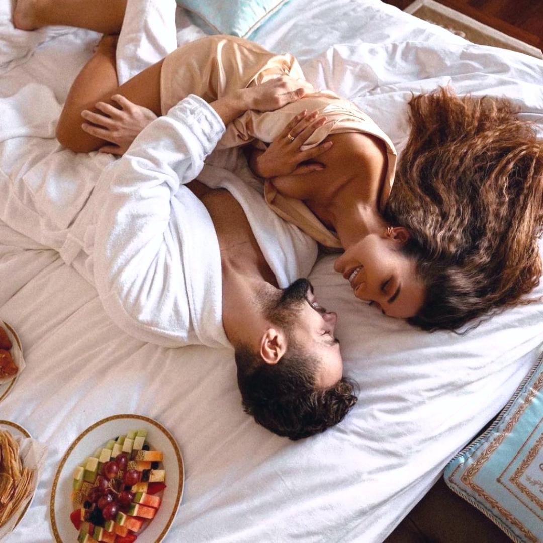 sugar couple in bed