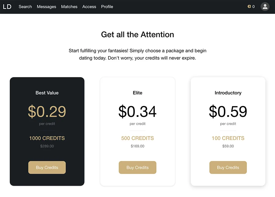 luxurydate prices
