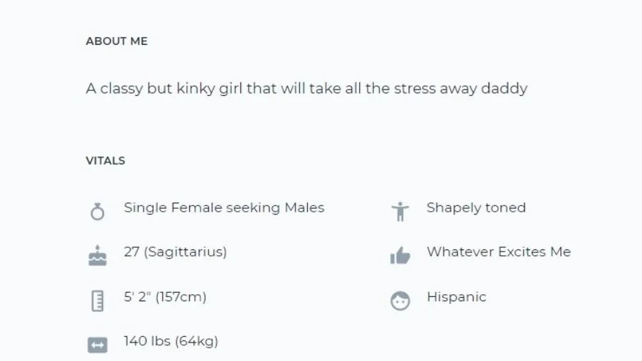 ashley madison profile bio example