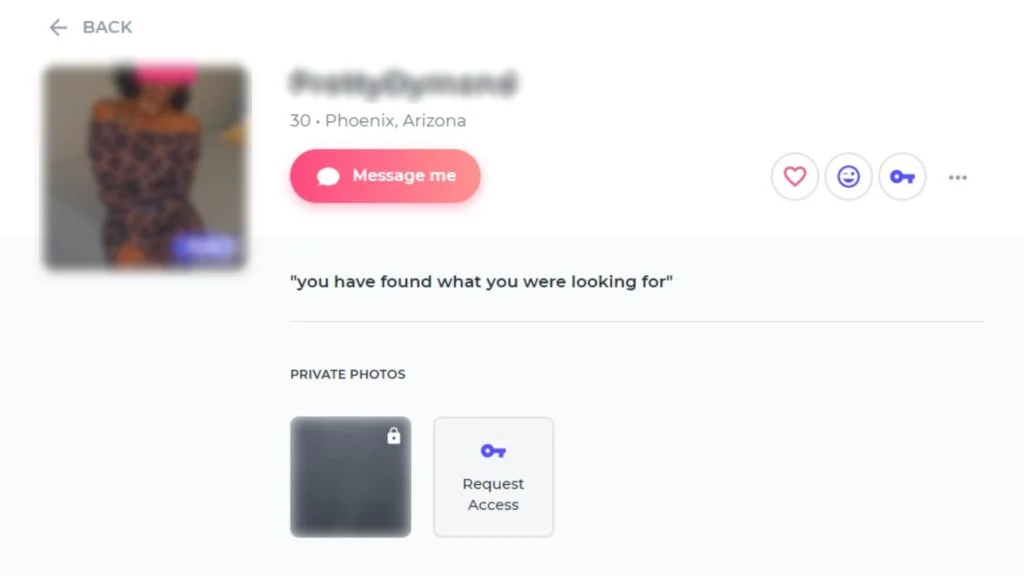 Sugar baby profile example