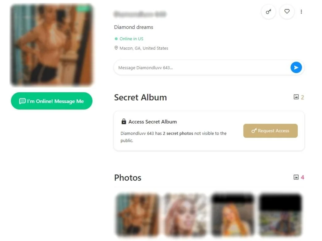 Sugar baby profile example