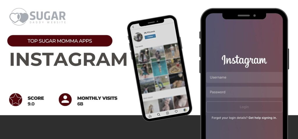 Sugar momma app - Instagram