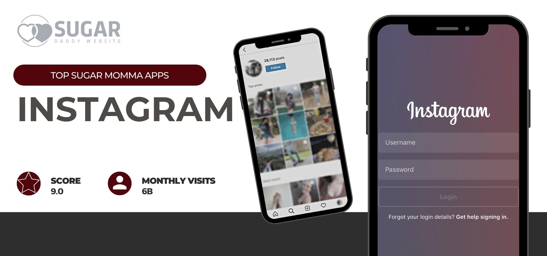 Sugar momma app - Instagram