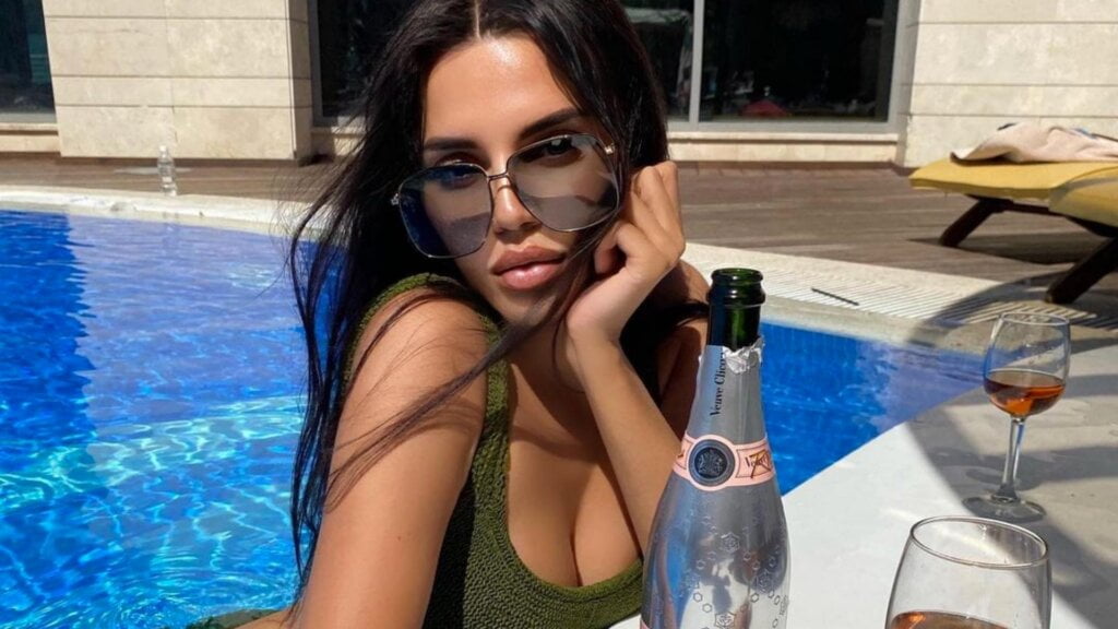 sugar baby in swimming pool
