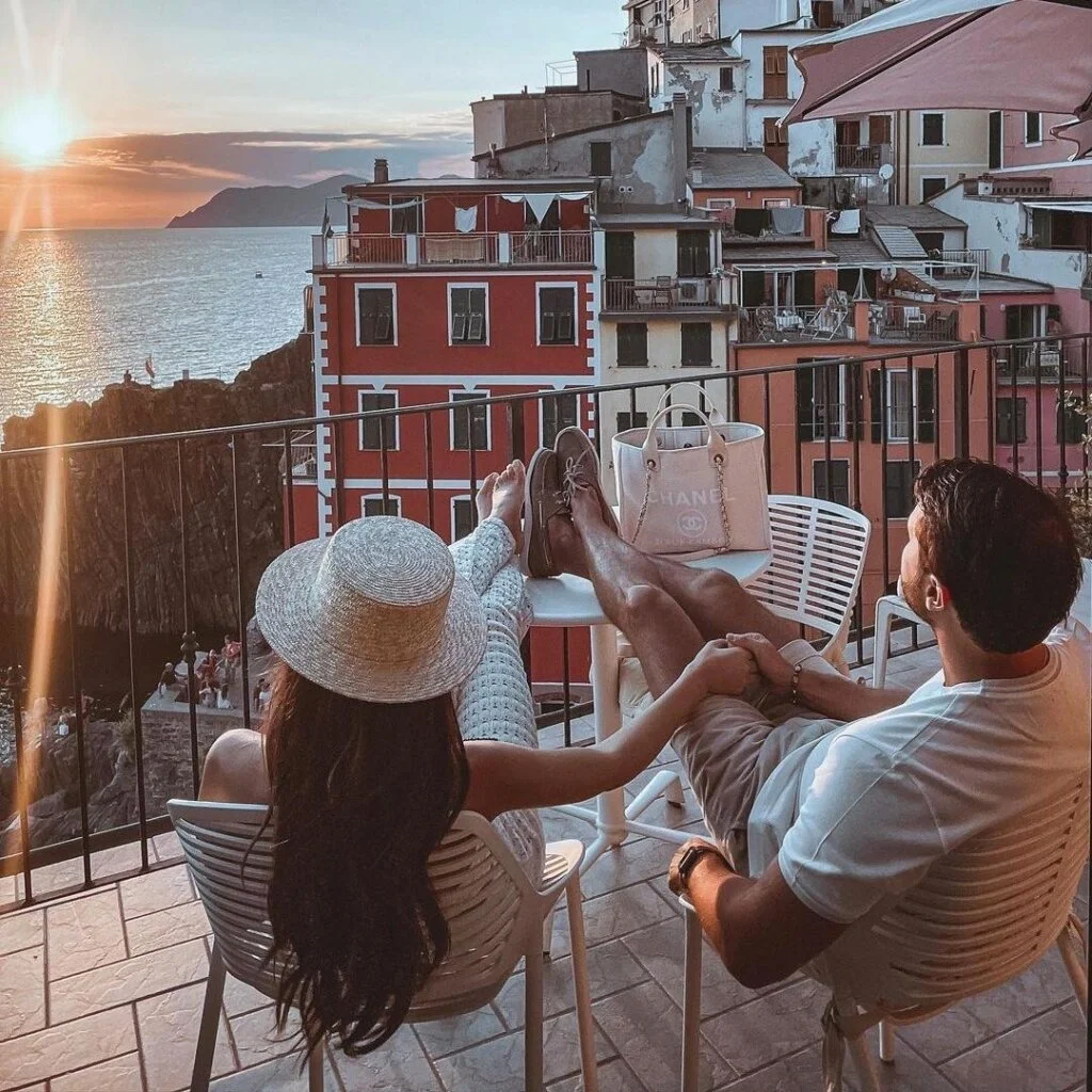 sugar momma with male sugar baby on vacation