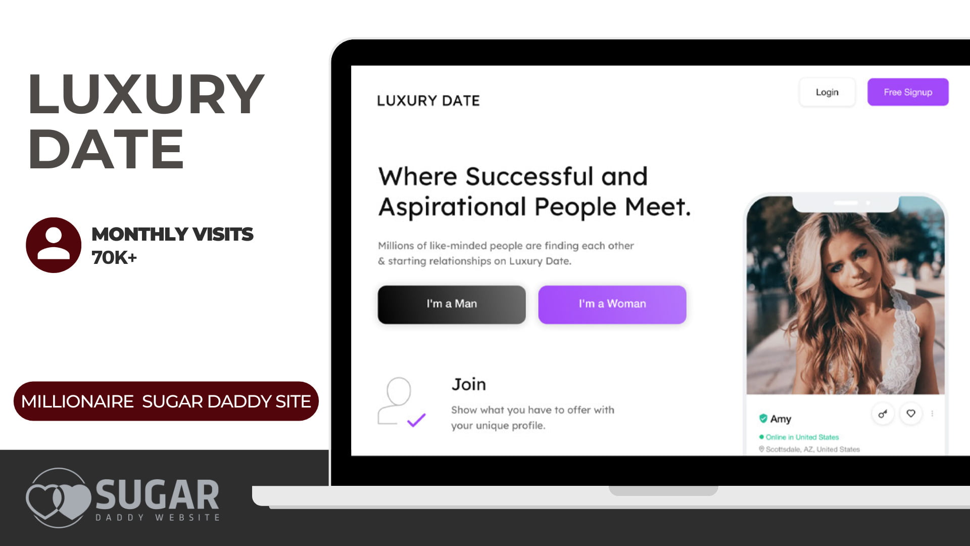 LuxuryDate millionaire dating site