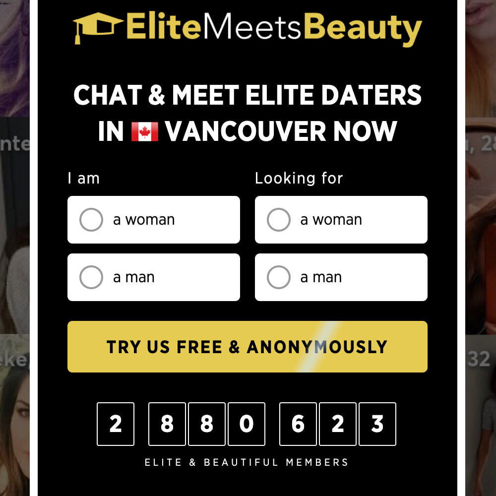 Signing up at EliteMeetsBeauty