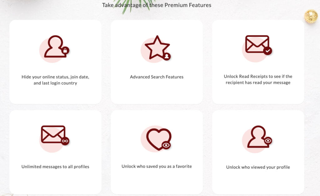 Paid services of Sugarbook