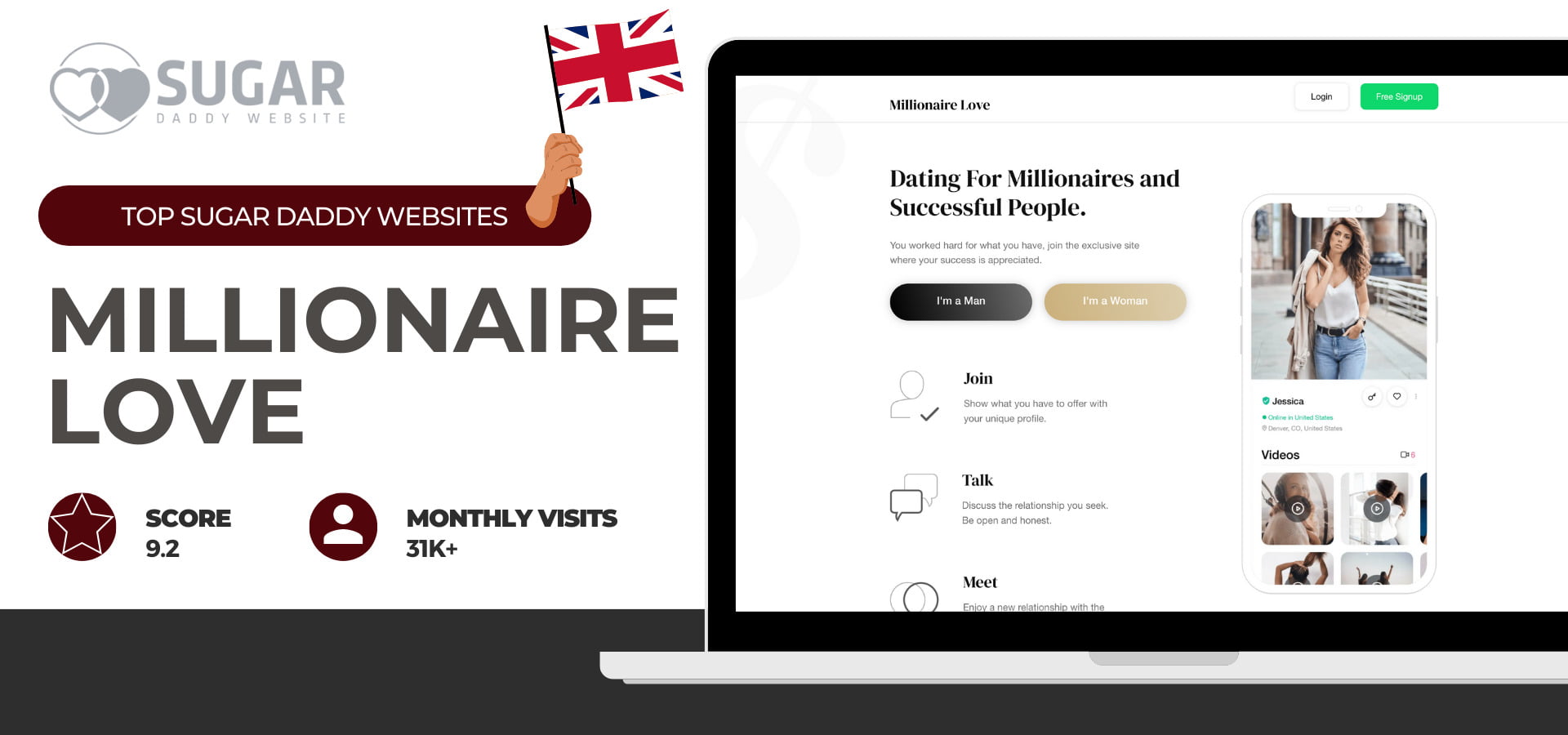 Sugar daddy site in UK - MillionaireLove