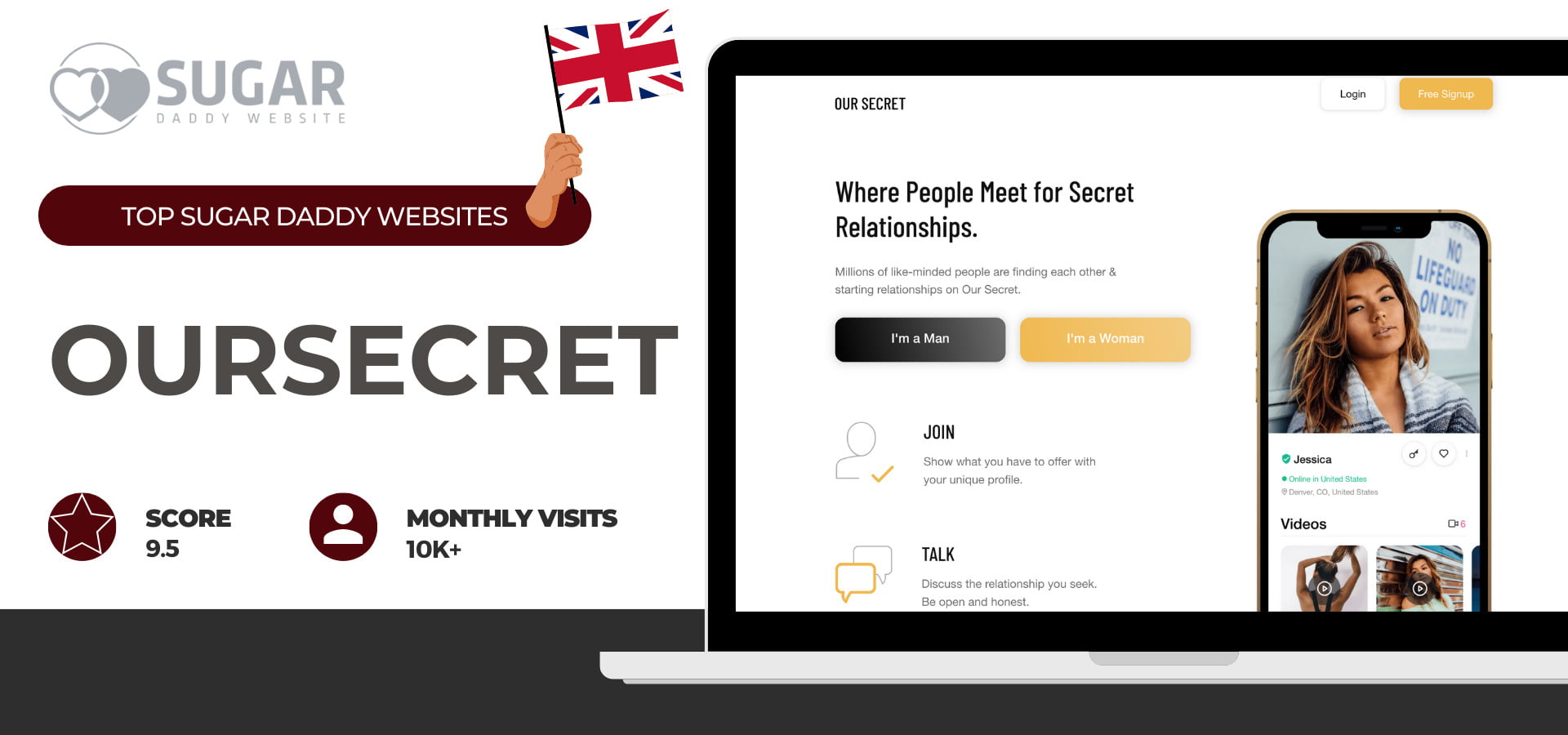 Sugar daddy site in UK - OurSecret
