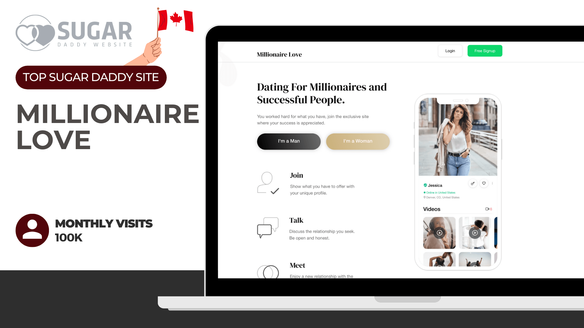 MillionaireLove—Find Canadian sugar babies